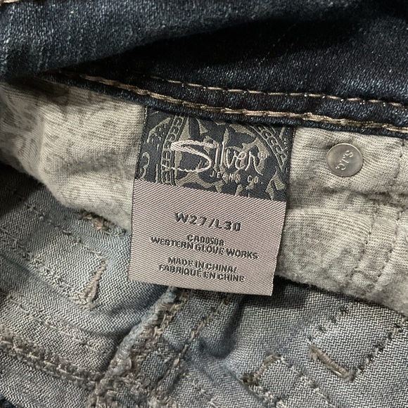 Silver jeans Women's Blue Jeans waist 27 length 30 - Picture 5 of 5